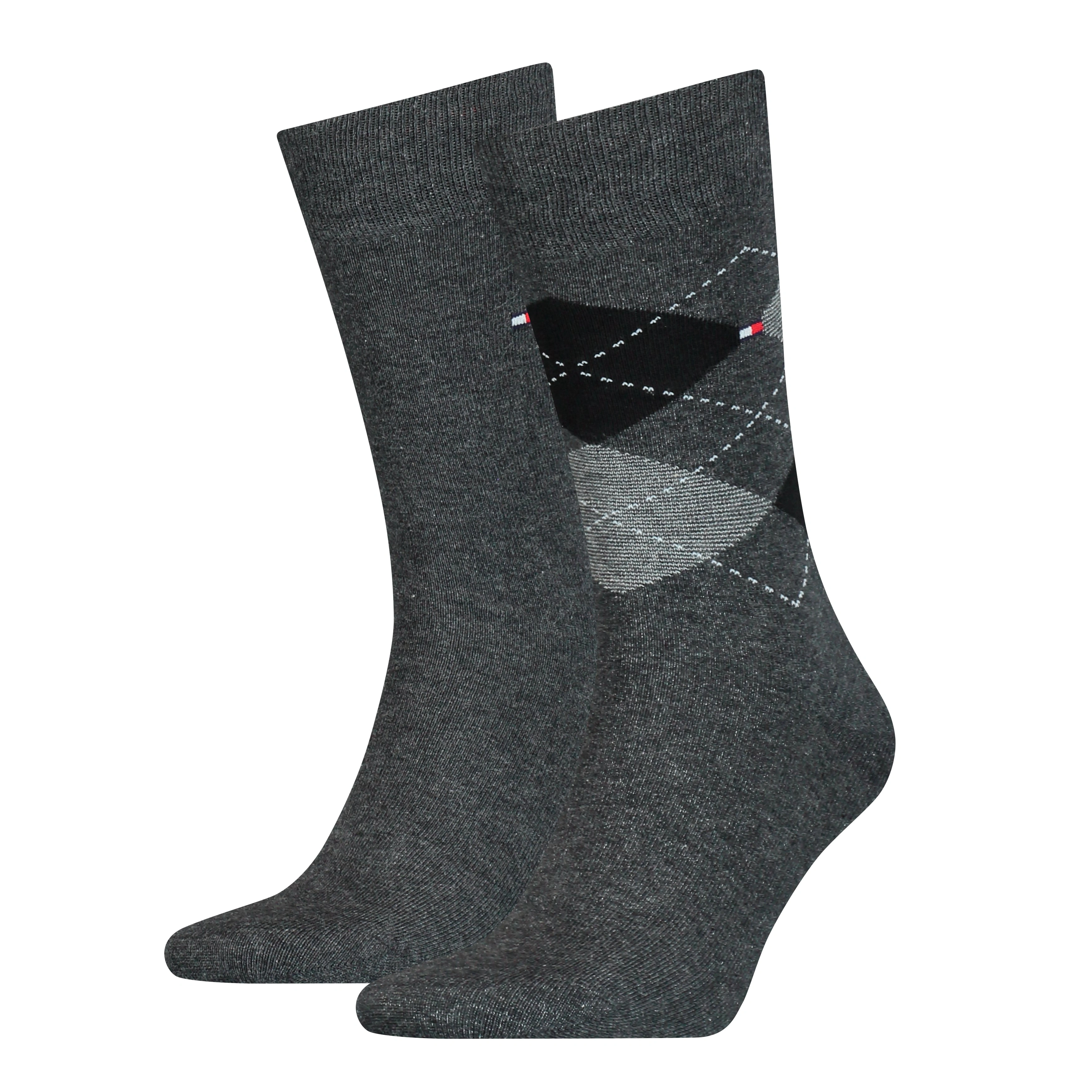 Tommy Hilfiger 2-Pack Checked Crew Socks: Rugged Style, Perfect Comfort.